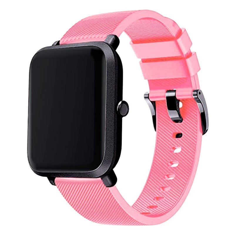 Bracelete SmoothSilicone Com Fivela para AmazFit GTR 42mm - Rosa