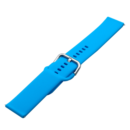 Bracelete SmoothSilicone Com Fivela para Apple Watch Series 8 - 45mm - Azul Céu