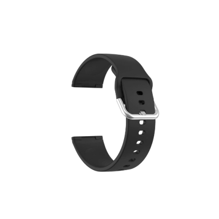 Bracelete SmoothSilicone Com Fivela para Fitbit Versa 4 - Preto