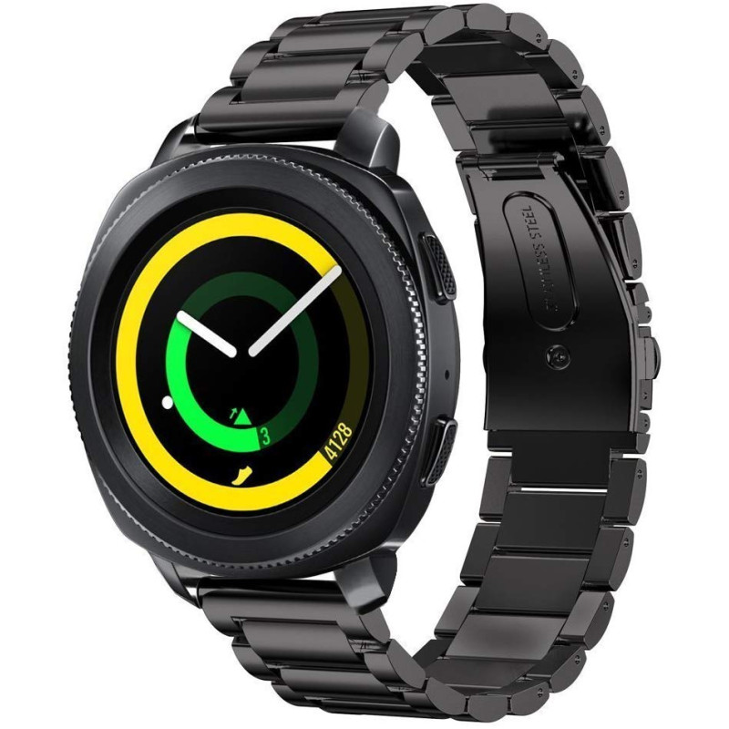 Bracelete Aço Stainless Lux + Ferramenta para Huawei Watch GT 2 - 46mm - Preto