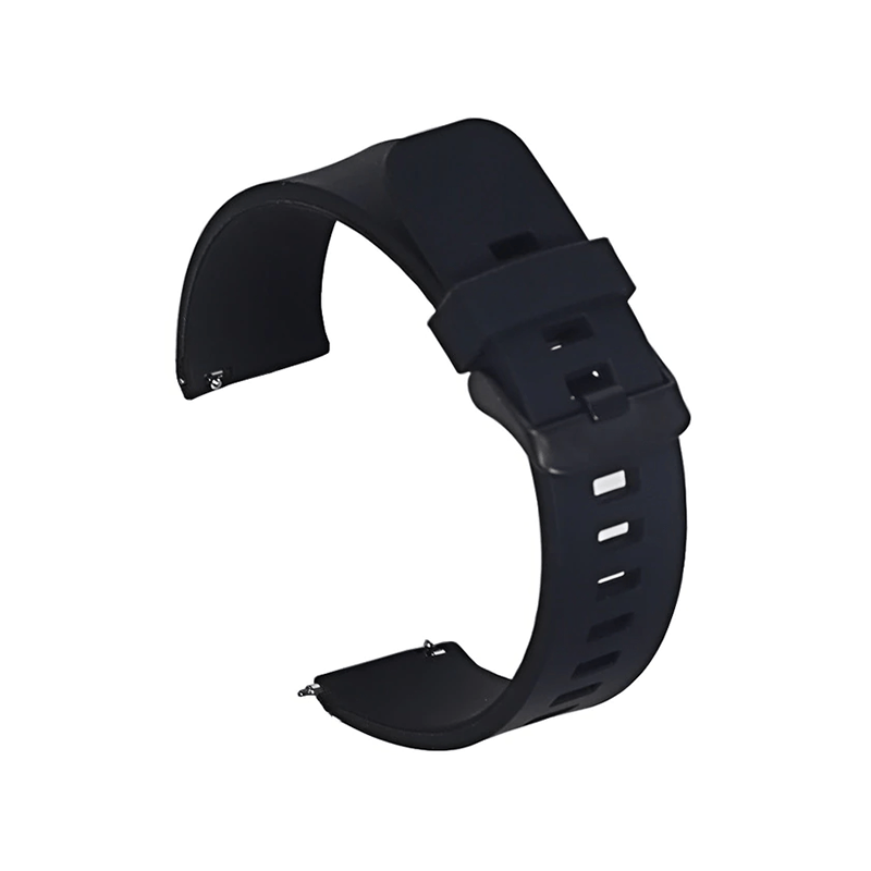 Bracelete SmoothSilicone Com Fivela para Garmin Fenix 6S Standard - 42mm - Preto