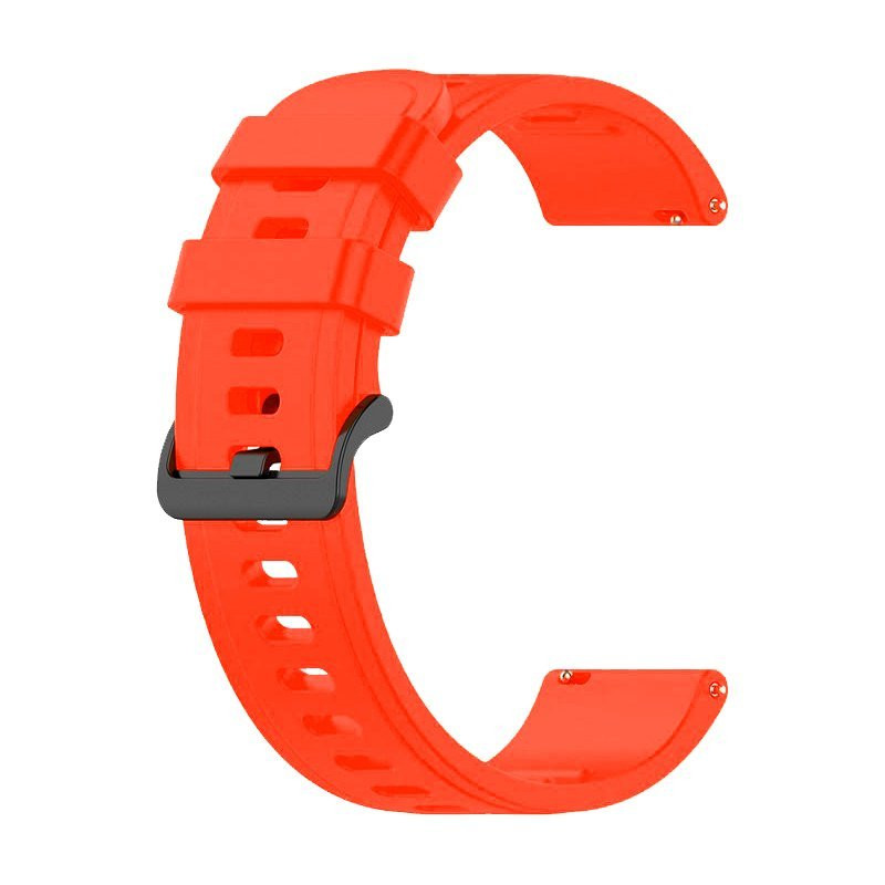 Bracelete SmoothSilicone Com Fivela para Garmin Instinct - Edição Sports - Laranja