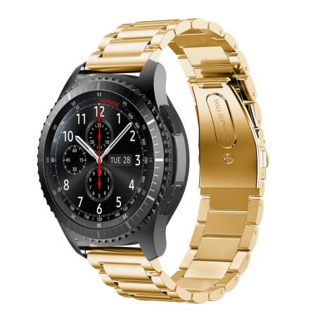 Bracelete Aço Stainless Lux + Ferramenta para Huawei Watch GT 3 46mm Classic - Ouro