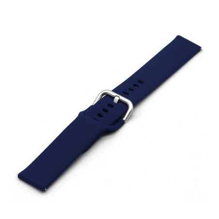 Bracelete SmoothSilicone Com Fivela para Huawei Watch 3 - Azul Escuro