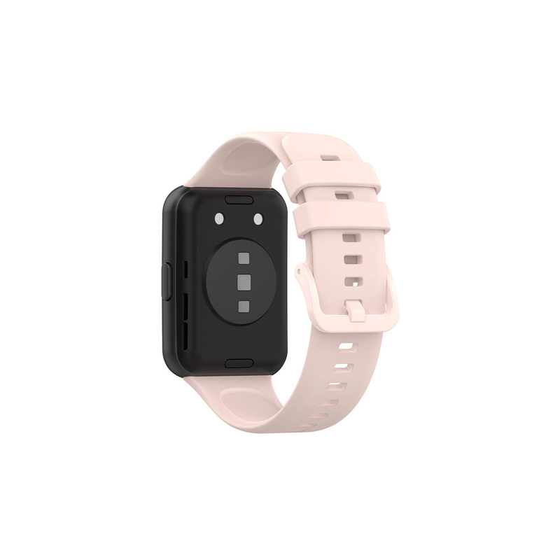 Bracelete SmoothSilicone Com Fivela para Huawei Watch Fit 2 Active - Rosa