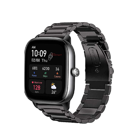 Bracelete Aço Stainless Lux + Ferramenta para onePlus Nord Watch - Preto