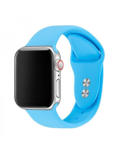 Bracelete SmoothSilicone para Apple Watch SE (2022) 44mm - Azul Céu