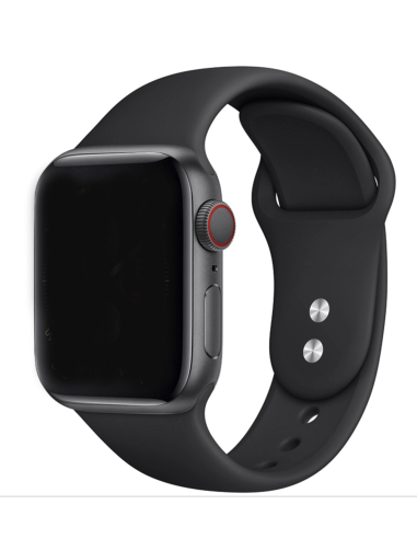 Bracelete SmoothSilicone para Apple Watch Series 3 - 38mm - Preto