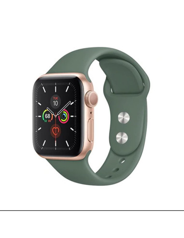 Bracelete SmoothSilicone para Apple Watch Series 3 - 42mm - Verde Escuro