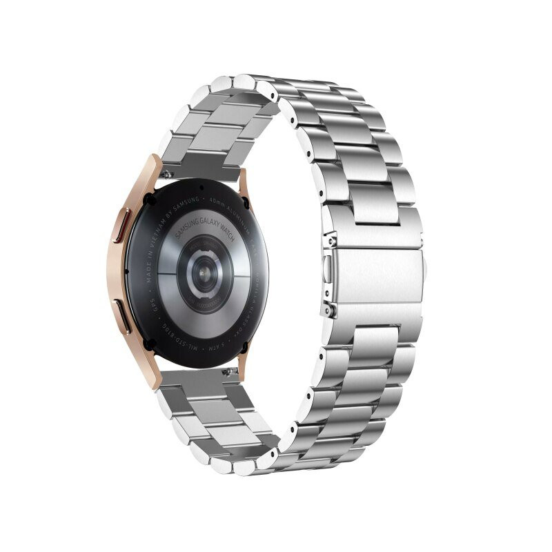 Bracelete Aço Stainless Lux + Ferramenta para Samsung Galaxy Watch4 - 46mm - Cinza