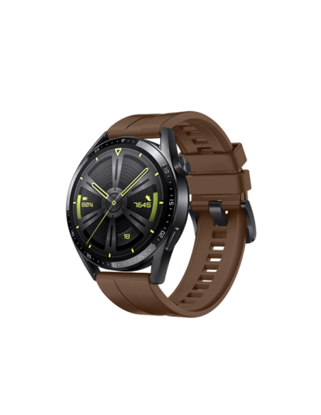 Bracelete SmoothSilicone para Huawei Watch GT 3 46mm Active - Castanho