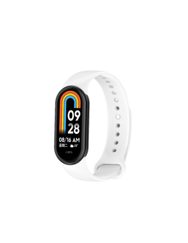 Bracelete SmoothSilicone para Xiaomi Mi Band 8 - Branco