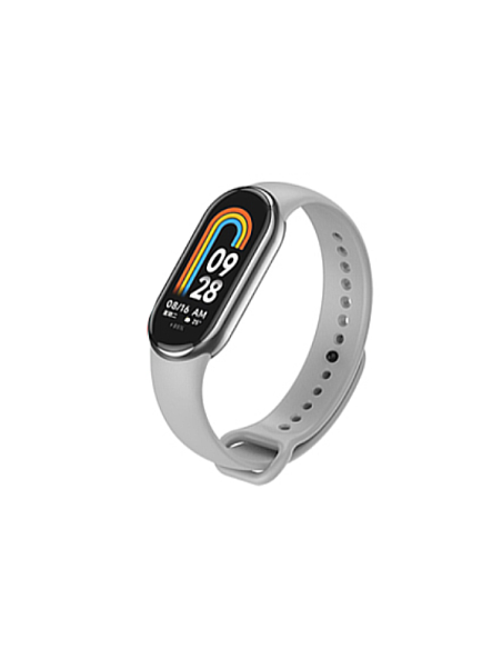 Bracelete SmoothSilicone para Xiaomi Mi Band 8 - Cinza