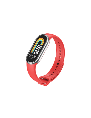 Bracelete SmoothSilicone para Xiaomi Mi Band 8 - Vermelho