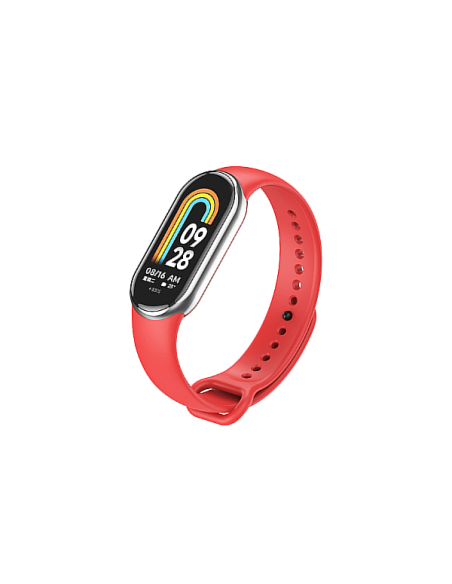 Bracelete SmoothSilicone para Xiaomi Mi Band 8 - Vermelho