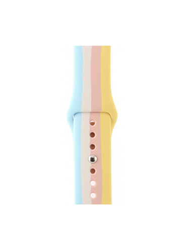 Bracelete SmoothSilicone Rainbow para Apple Watch Series 3 - 42mm