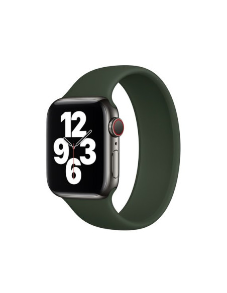 Bracelete Solo SiliconSense para Apple Watch Series 7 - 41mm (Pulso:177-200mm) - Verde Escuro