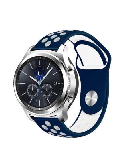 Bracelete SportyStyle para AmazFit Stratos 2 - Azul Escuro / Branco