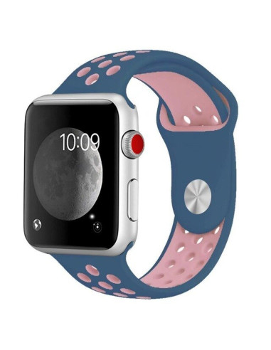 Bracelete SportyStyle para Apple Watch SE (2022) - 40mm - Azul Escuro / Rosa