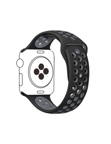 Bracelete SportyStyle para Apple Watch Series 5 - 44mm - Preto / Cinza