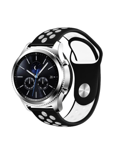 Bracelete SportyStyle para Huawei Watch GT 3 42mm Elegant - Preto / Branco