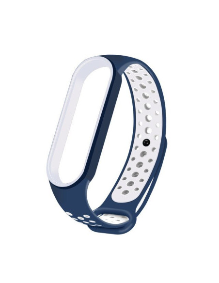 Bracelete SportyStyle para Xiaomi Mi Band 6 / Mi Smart Band 6 - Azul / Branco