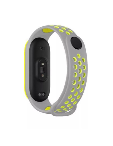 Bracelete SportyStyle para Xiaomi Mi Band 6 / Mi Smart Band 6 - Cinza / Verde