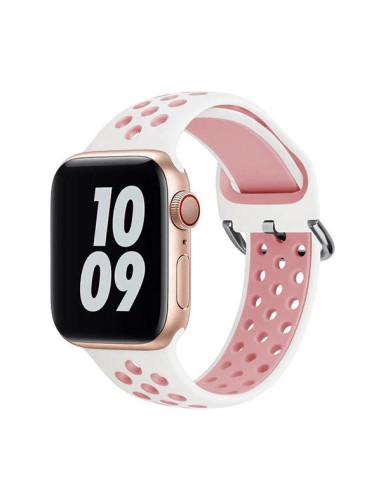 Bracelete SportyStyle Phonecare para Apple Watch Series 8- 41mm - Branco / Rosa