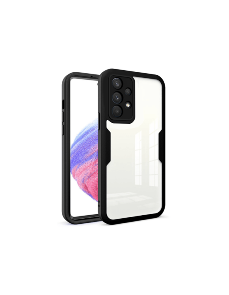 Capa Anti-Crash 360 Protection á Prova de Choque Frente e Verso para Samsung Galaxy A32 4G - Preto