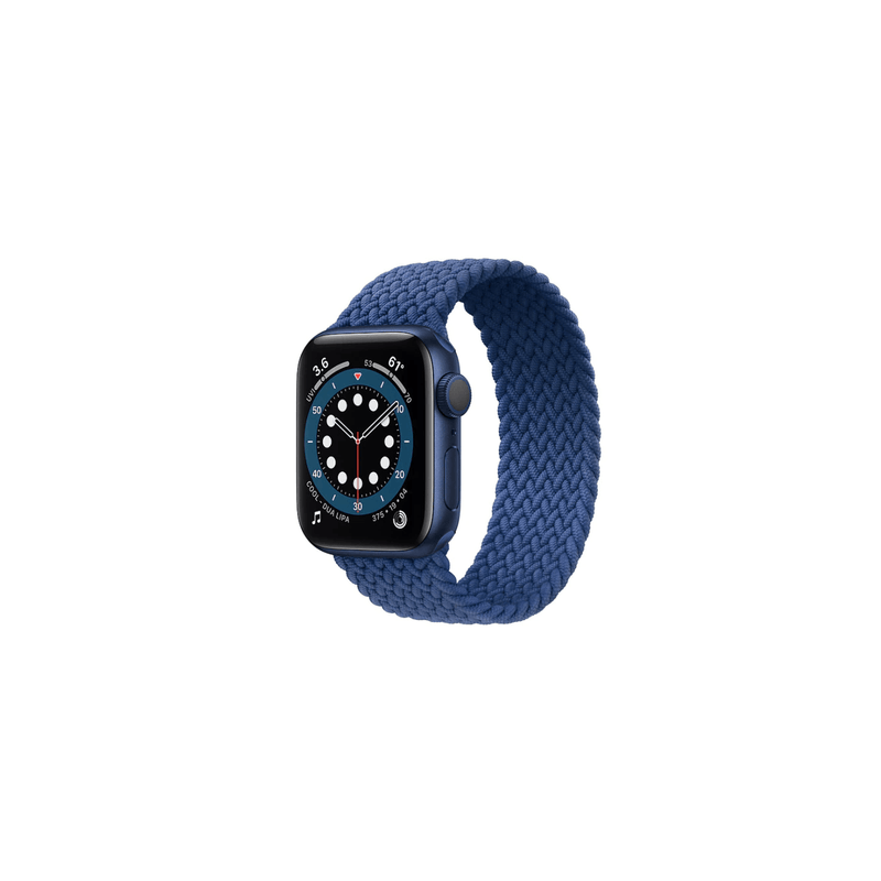 Bracelete Braided Solo NylonSense para Apple Watch Series 8 - 41mm (Pulso:142-152mm) - Azul Escuro