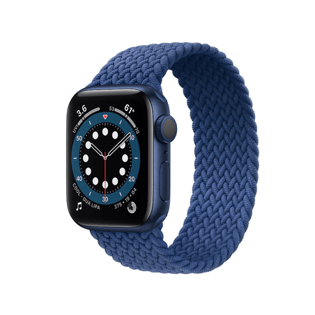 Bracelete Braided Solo NylonSense para Apple Watch Series 8 - 41mm (Pulso:142-152mm) - Azul Escuro