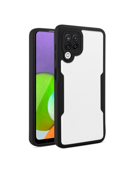 Capa Anti-Crash 360 Protection á Prova de Choque Frente e Verso para Samsung Galaxy M22 -Preto