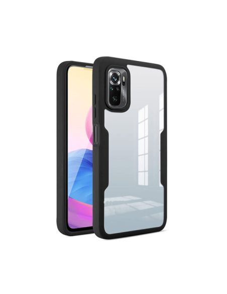 Capa Anti-Crash 360 Protection á Prova de Choque Frente e Verso para Xiaomi Poco M5S - Preto