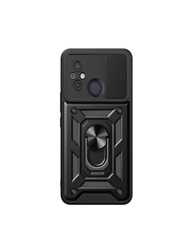 Capa Magnetic Military Defender Slide Window Anti-Impacto Phonecare para Xiaomi Redmi 12C - Preto