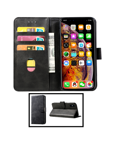 Capa MagneticFlipWallet Com Aba para Samsung Galaxy F34 5G - Preto