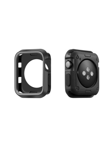 Capa Military Anti-Impacto DoubleColor para Apple Watch Series SE - 40mm - Preto / Cinza