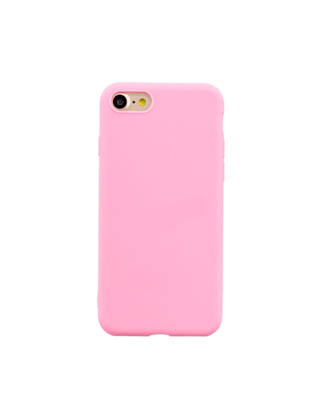 Capa Silicone Líquido para iPhone SE 2022 - Rosa