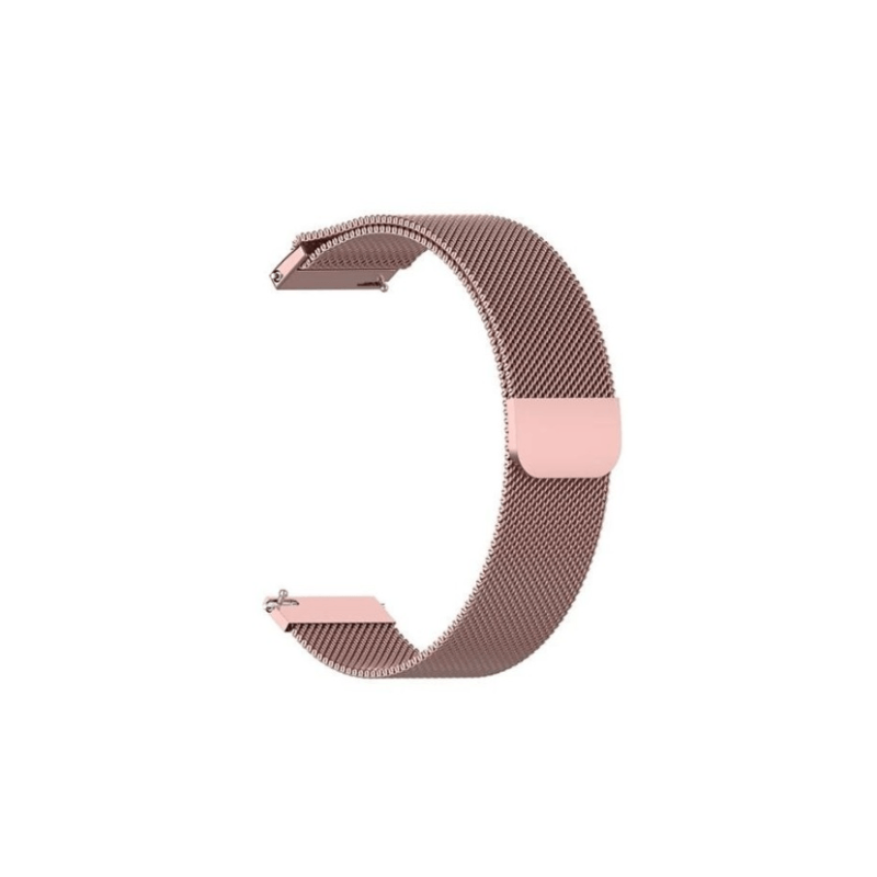 Bracelete Milanese Loop Fecho Magnético para TicWatch Pro 3 - Rosa Claro