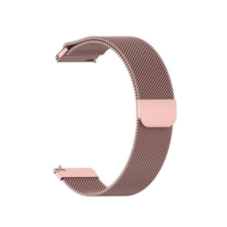 Bracelete Milanese Loop Fecho Magnético para TicWatch Pro 3 - Rosa Claro