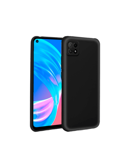 Capa Silicone Líquido para Oppo A73 5G - Preto