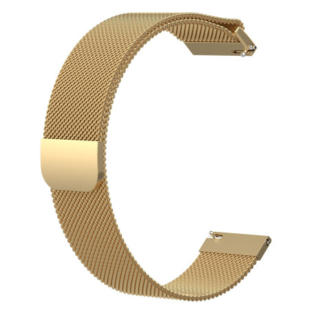 Bracelete Milanese Loop Fecho Magnético para AmazFit GTR 3 - 47mm - Ouro