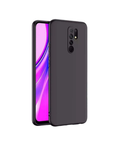 Capa Silicone Líquido para Xiaomi Redmi 9 Prime - Preto