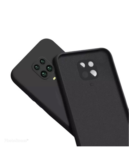 Capa Silicone Líquido para Xiaomi Redmi Note 9 Pro - Preto