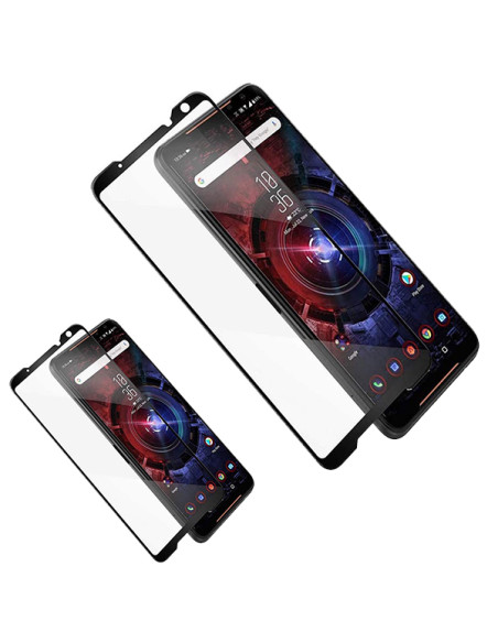 Kit 2 Película de Vidro Temperado 5D Full Cover Phonecare para Asus ROG Phone 7 Ultimate - Transparente/Preto