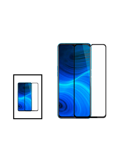 Kit 2 Película de Vidro Temperado 5D Full Cover Phonecare para Oppo A77 4G - Transparente/Preto