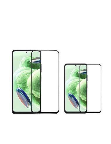 Kit 2 Película de Vidro Temperado 5D Full Cover Phonecare para Xiaomi Redmi Note 13R Pro - Transparente/Preto