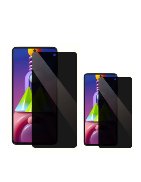 Kit 2 Películas de Vidro Anti-Spy Phonecare para Oppo A1 5G - Transperente/Preto