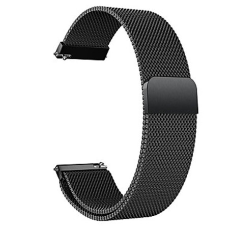 Bracelete Milanese Loop Fecho Magnético para Garmin Vívoactive 3 - Preto