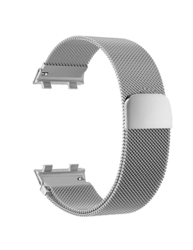 Kit Bracelete Milanese Loop Fecho Magnético + Película de Gel Full Cover para Apple Watch Series 9 - 41mm - Cinza