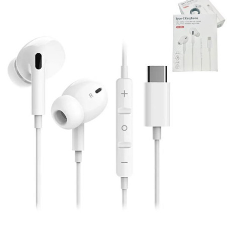 Auriculares Earphones Type-C Headset para Alcatel